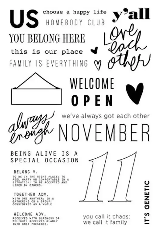 Welcome to Joyful - Timbro trasparente a forma di coniglio, per