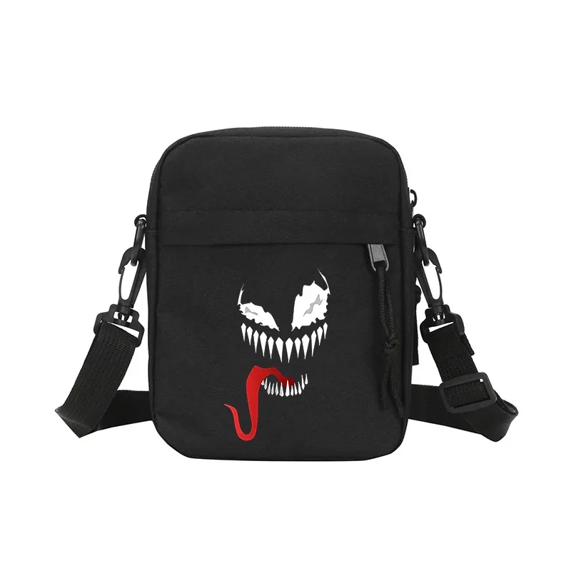 Venom Marvels Shoulder Bag Canvas Square Anime Crossbody Pack Men