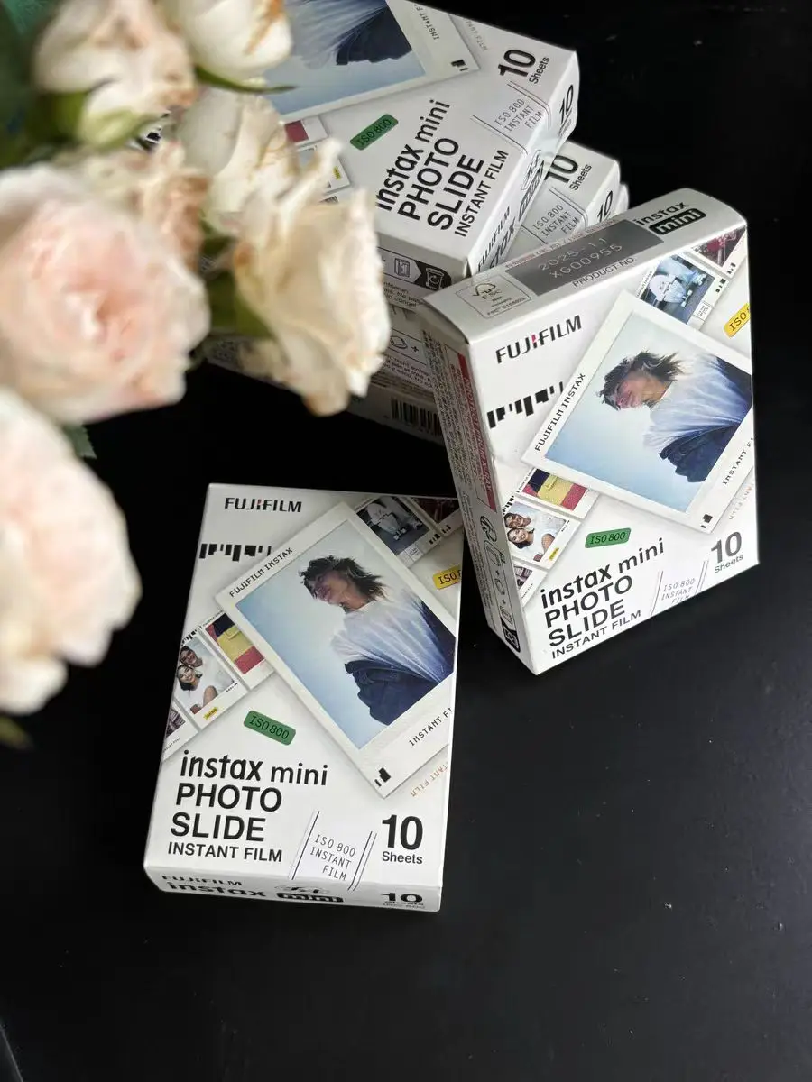 10-50 Sheets Fujifilm Instax Photo Slide Color Film For Fuji Instax Mini 12 Film For Mini 11 8 7+ 40 70 90 Fuji Instax Mini Film