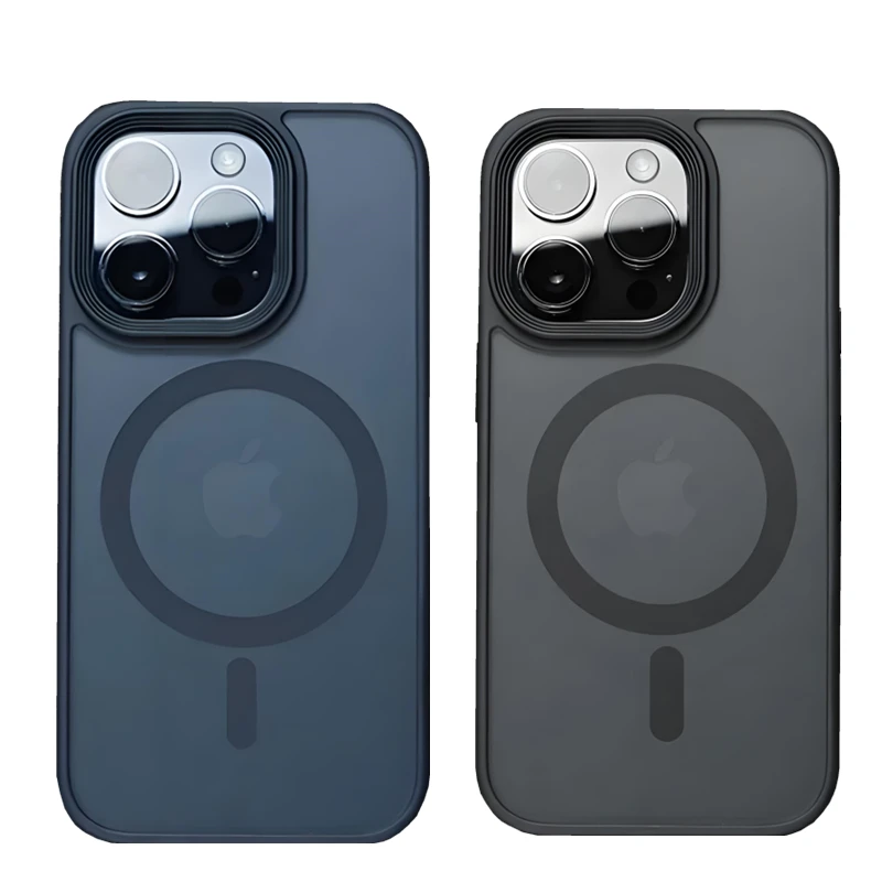 Translucent Frosted Matte Magnetic Phone Case with Magsafe Compatibility