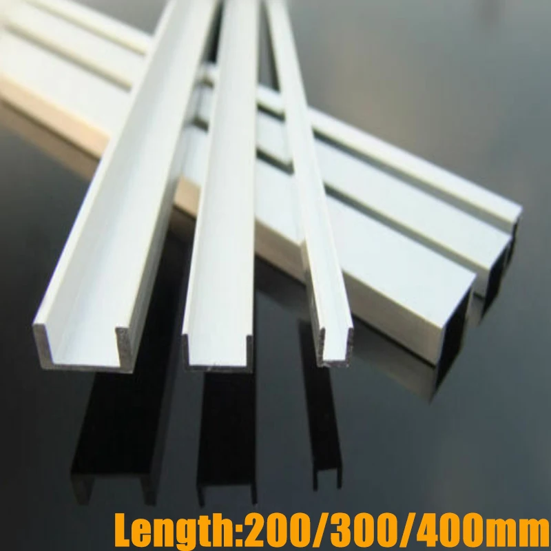 1pcs Length 100-400mm Aluminium U Profile Channel DIY RC Car Model Robot Bracket For LED Strip Light Installations