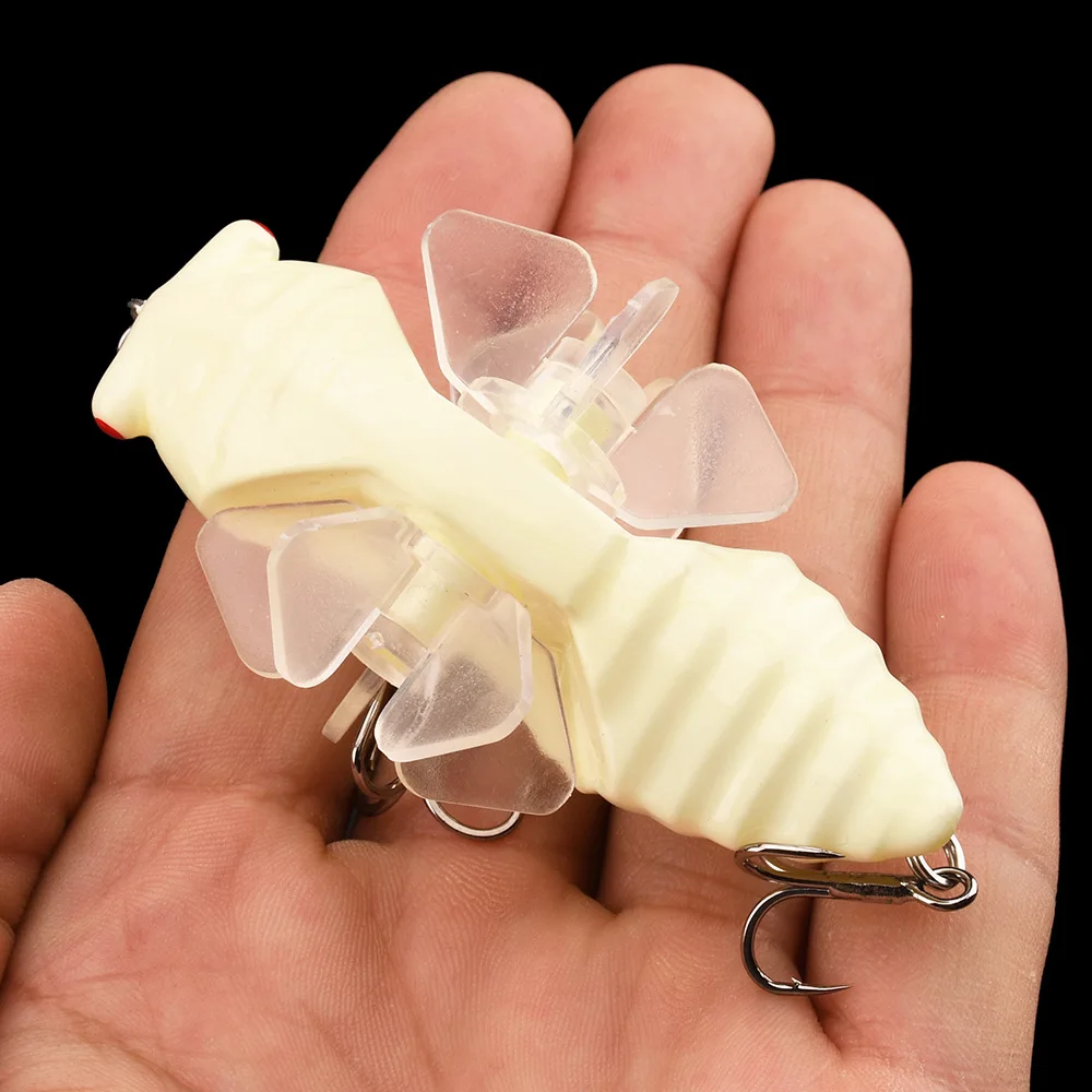Bionic Cicada Harte Fische Köder Spinning Spinning Angeln Köder 7,5 cm/14g Propeller Drillinge Für Süßwasser salzwasser Köder – Detail 7