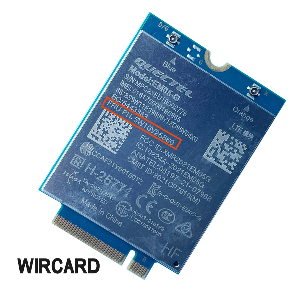 4gモジュールEM05-G,5w10v25829 5w10v25860 5w11h85414 for thinkpad