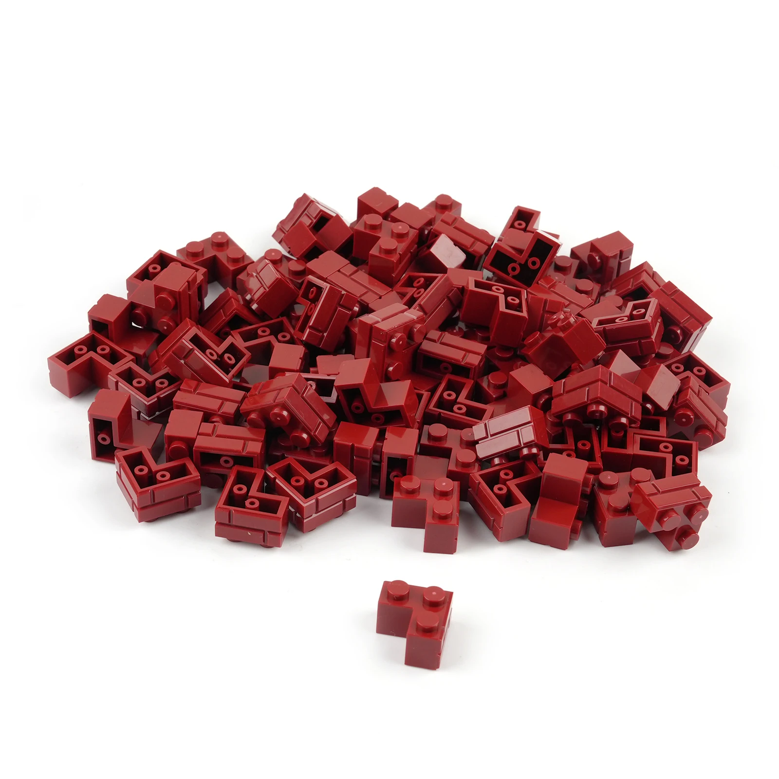 100g High Wall Thick Small Building Blocks Bulk Granular 1x2 Right-angle 1x3 1x4 Dots 15533 Wall Assembled Model Bricks DIY Toys
