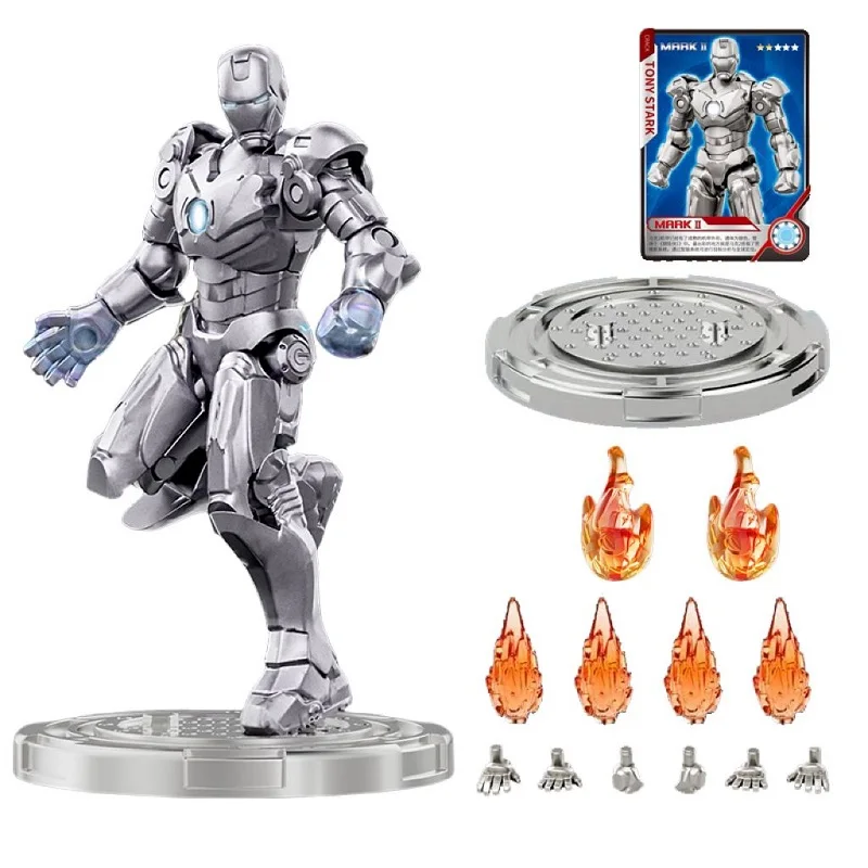 Genuine Marvel Toys Iron Man MK123467Handmade Assemblable Decoration Super Hero Joints Movable Action Figure Model Children Gift - Bilde 3