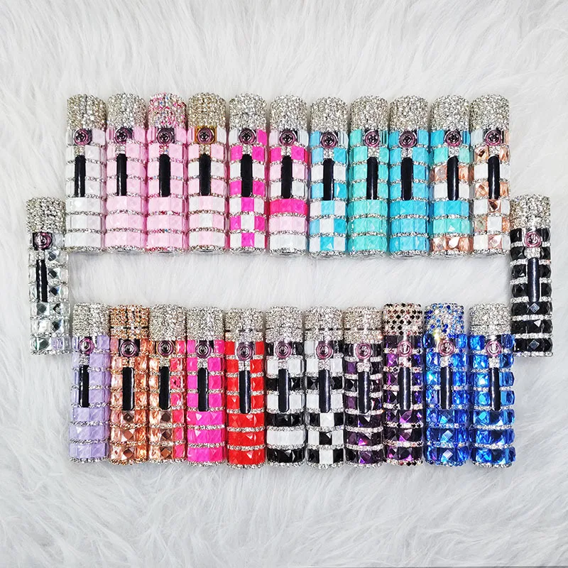 קשת כפולה נייד ורוד rhinestone usb טעינה קלה עבור נשים, סיגריה אלקטרונית חסין, מתנה, אביזרי עישון