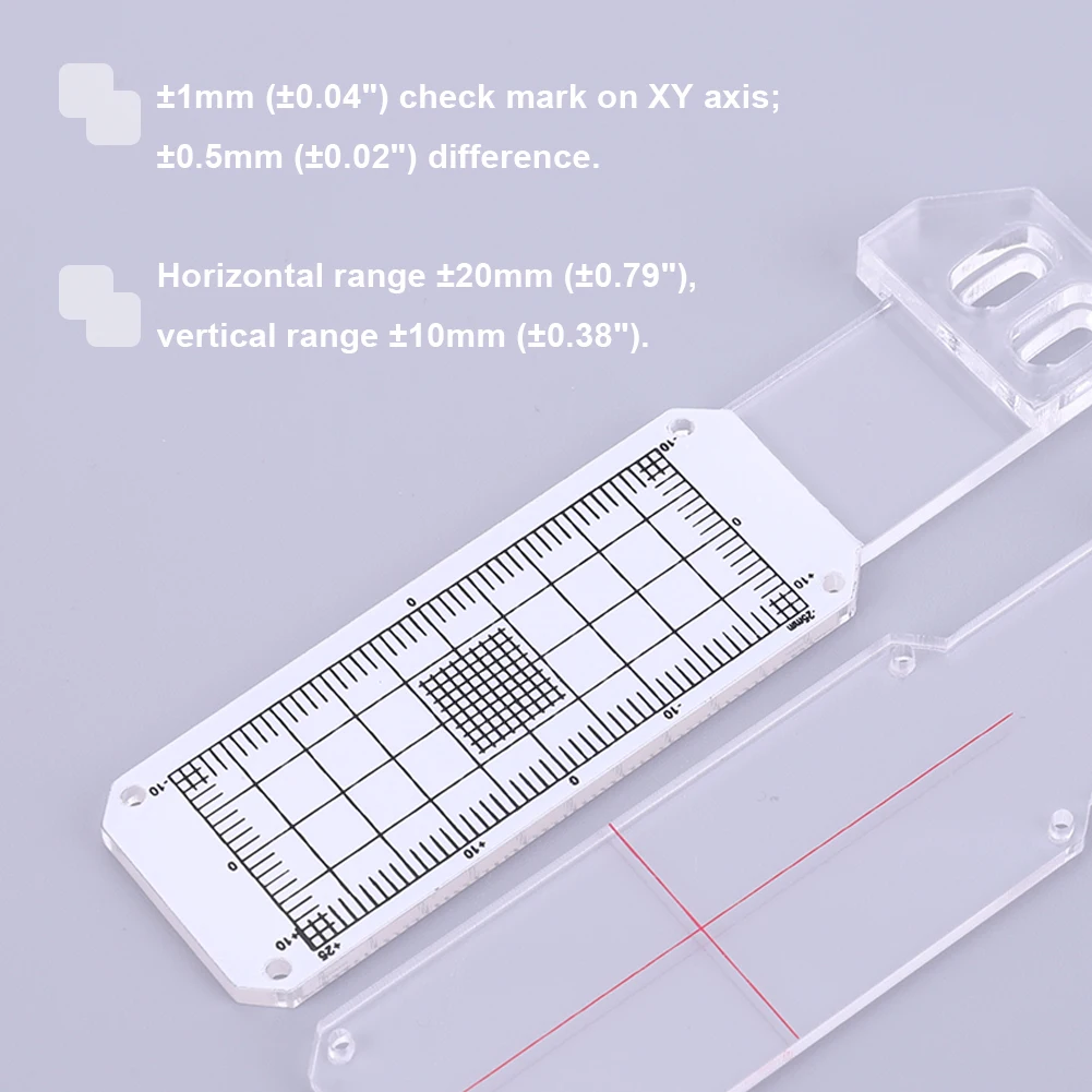 Monitoring Scale Crack Monitor Plastic Easy-to-Read Measurement Grid Convenient Crack Monitor Concrete Crack Monitoring Record