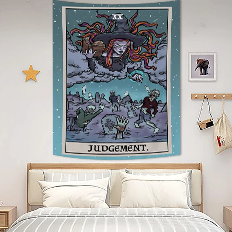 

Terror Tarot Bedroom Decoration Tapestry Wall Hanging Room Decor Luxury Tapestries Tapries Decors Aesthetic Home Fabric the Art