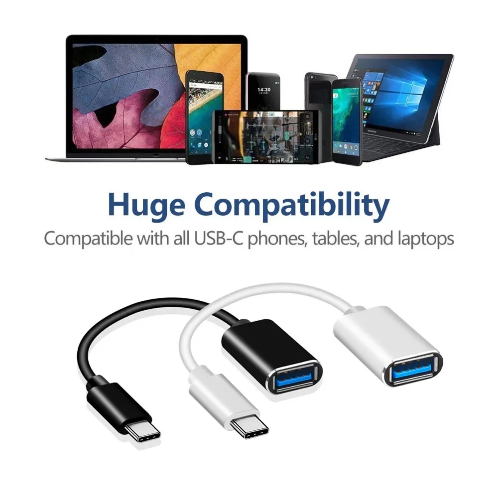 USB C to USB Adapter OTG Cable USB Type C Male to USB 2.0 Female Cable Adapter for MacBook Pro Samsung Type-C Adapter for Xiaomi
