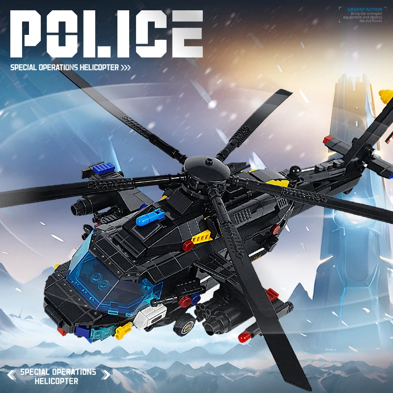 Fighter Jet Building Blocks City Military Police Series Z20 Special Fighter Airc