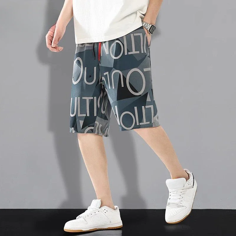 thumbnail image 1 of Pantalones cortos para hombre, para nadar, para playa, de secado rápido, para hombre, ropa fina personalizada, de diseñador con moda vintage de verano, 1 of 4
