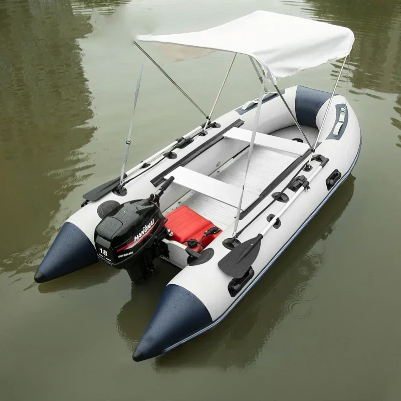 

3.3m 3.8m Aluminum Fishing Boats Inflatable Rowing Race Boat Fishing Boat Malaysia Single Person Fishing Seawater Use