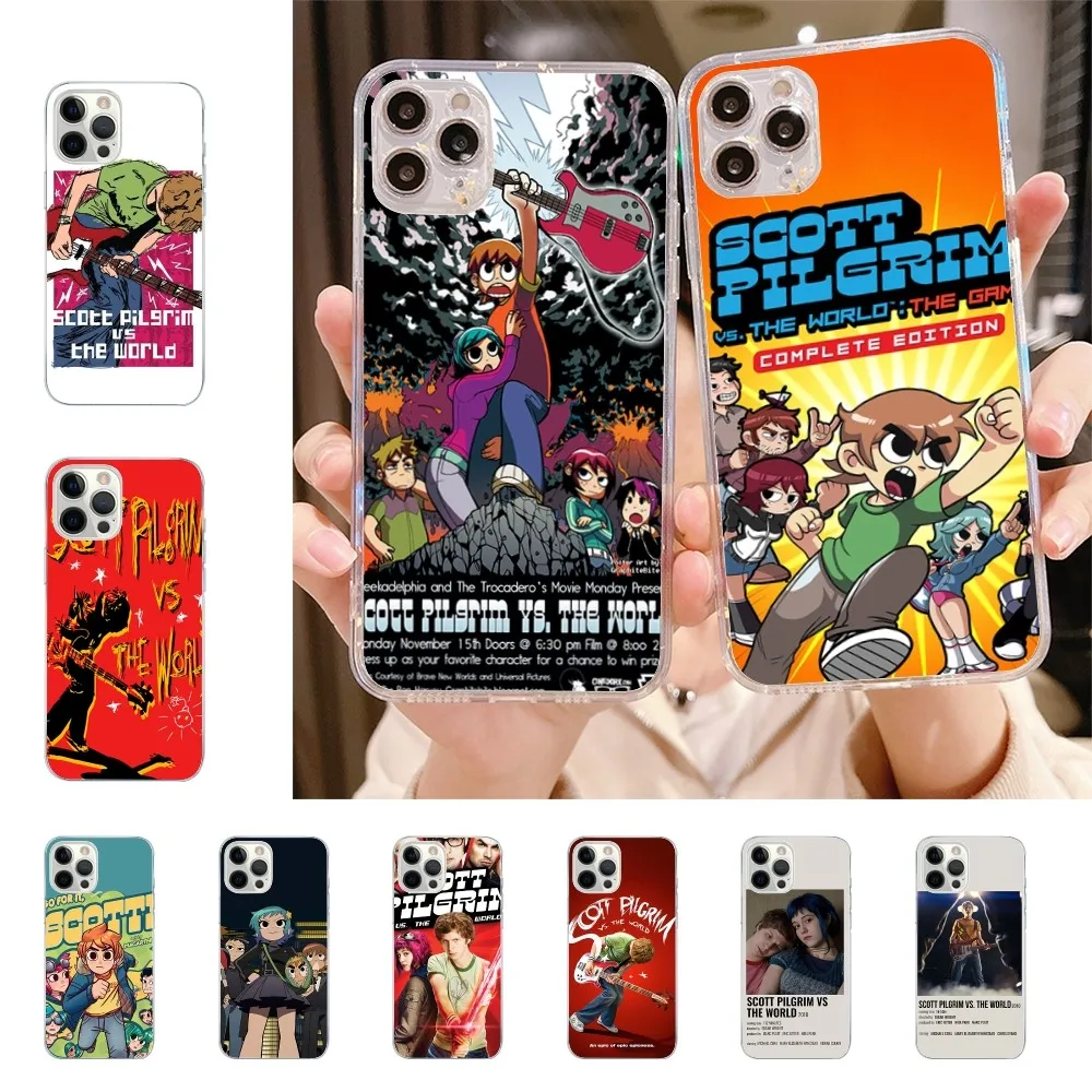 S-Scott P-Pilgrim Vs Theworld Custodia Per Telefono Per Iphone 15 11 13 14 Pro Max 7 8 Plus X Xr Xs Max Se2020 12Mini Cover Trasparente