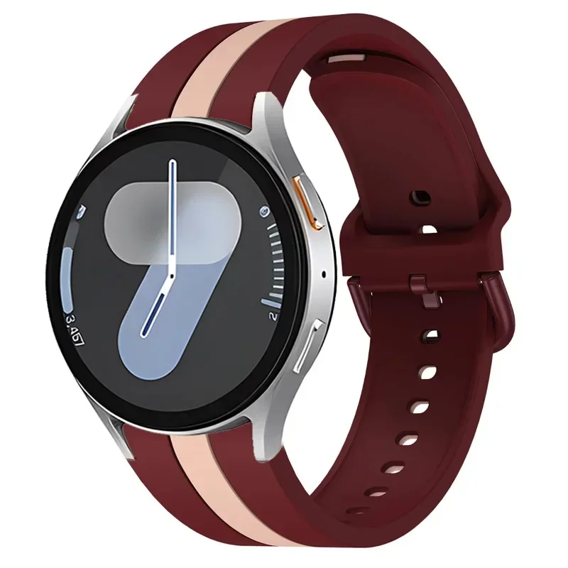 Dual-Color Silicone Strap - Comfortable Watch Band Bracelet