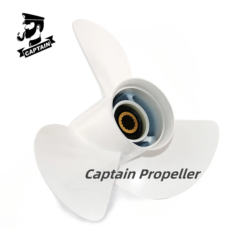 Captain Boat Propeller 14x13 Fit Yamaha Outboard Engines 50 60 70 75 80 90 100 115 130HP Aluminum Screw 3 Blade 15 Spline RH