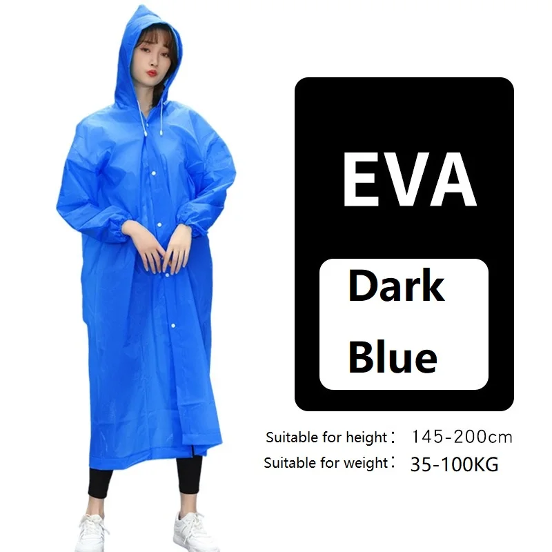 Women's Waterproof Foldable Rain Poncho with Layered Protection
