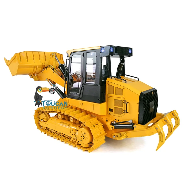 JDM 188 1/14 Metal Tracked Hydraulic RC Loader CAT 963D Assembled Truck Yellow Model Birthday Gifts for Alduts TH20009-SMT8 4