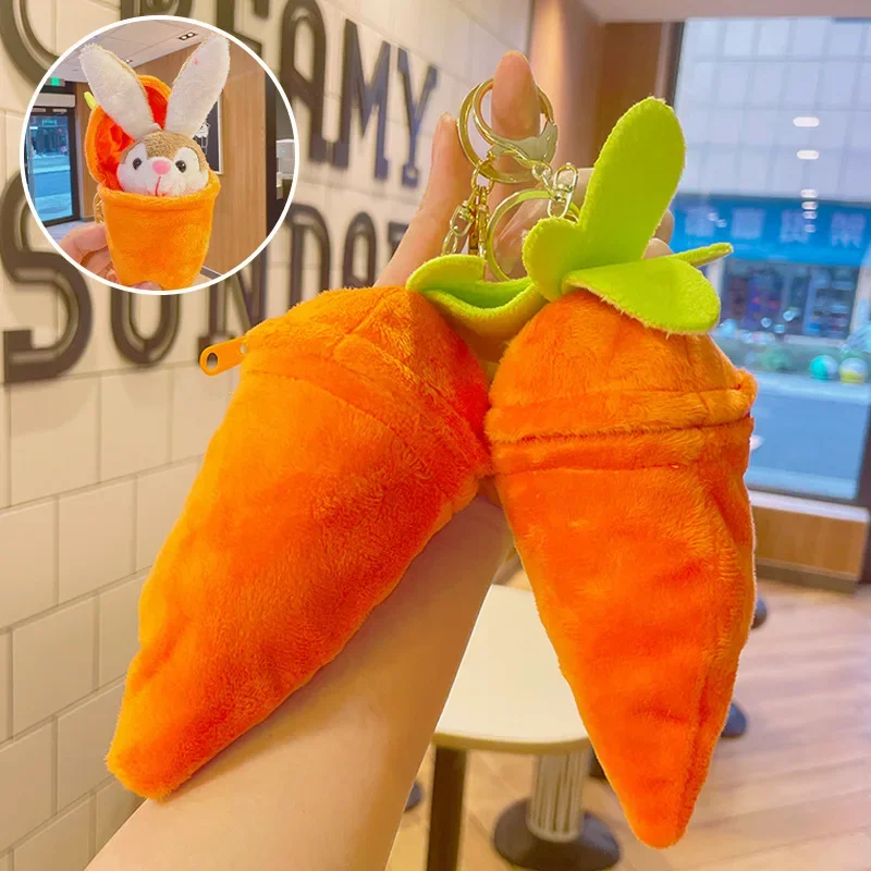 

Новинка, Лидер продаж, креативный плюшевый кролик-трансформер в виде моркови, мягкая игрушка, милый кулон в виде сумки, эксклюзивный дизайн, подарки для детей