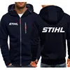 Men Electric Tool Hoodies Stihls Long Sleeve Sweatshirt Zipper Design Hooded Sweatshirt for Men Clothing Sportswear Casual Jacke 3