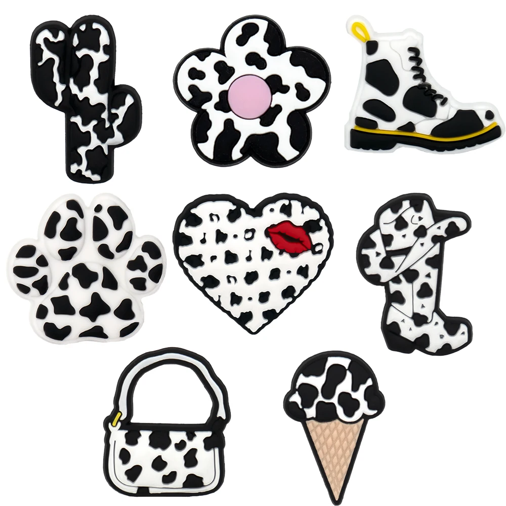 1/23PCS Leopard Print Shoe Charms Women Shoe Accessories