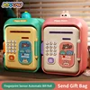 Electronic Password Fingerprint Unlock Money Box Coins Cash Saving Money Box Code Key Lock Music Piggy Bank Mini Safe Child Gift 1