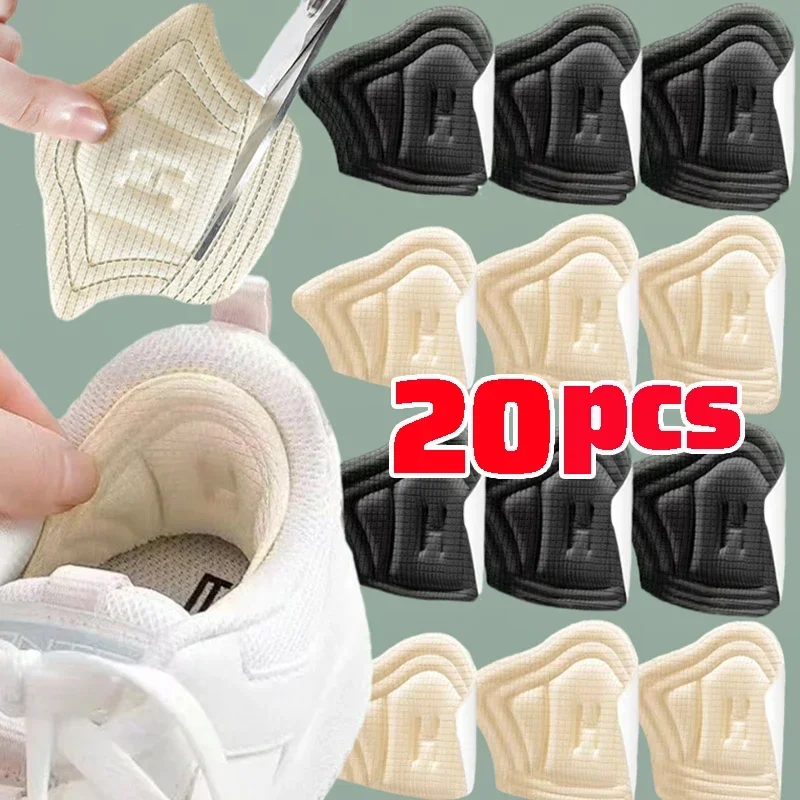 Heel Insoles Shoes Patch Heel Cushion Pads Sport Shoes Adjustable Antiwear Foot Pad Insole Shoe Protector Sticker 2-20PCS