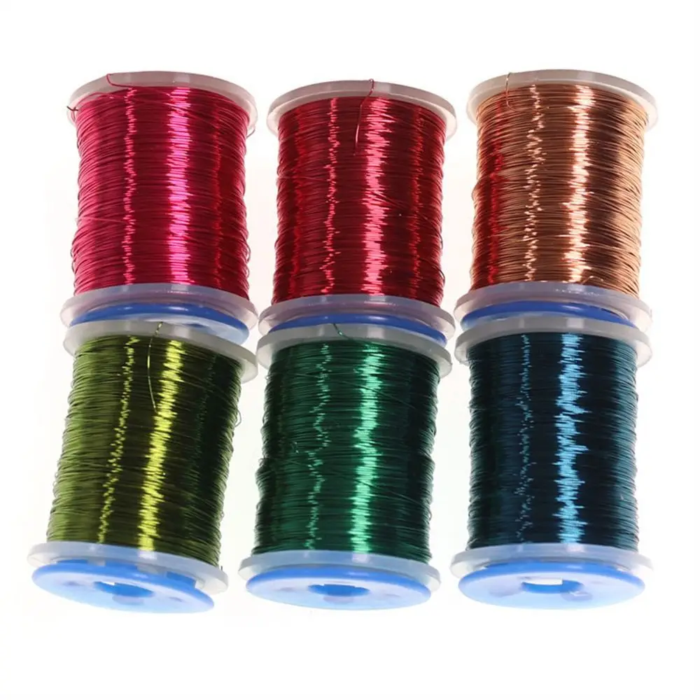 1PC Fine Fly Tying Copper Wire For Flies Trout Bass Fly Tying Material 0.2mm Midge Larve Nymph Body Ribbing Materials