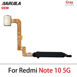 Fingerprint Sensor Home Return Key Menu Button Flex Ribbon Cable Replacement (Note 10 5G Gray)