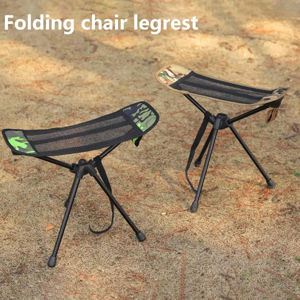 Convenient Camping Footstool Comfortable Compact Practical Chair Foot Rest Lightweight Chair Foot Rest for BBQ