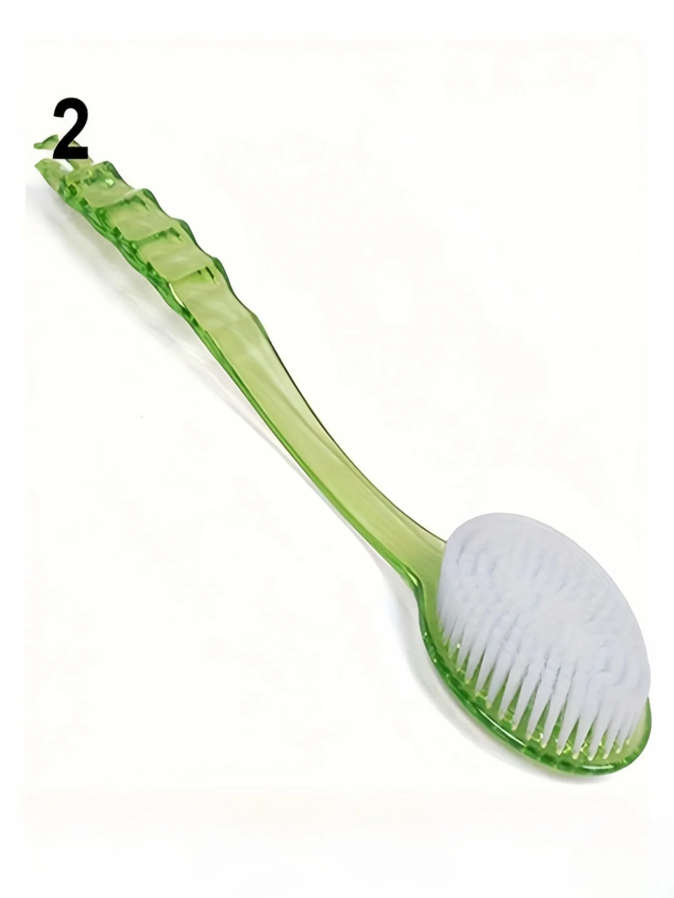 1Pc, bathtub brush with long handle, shower brush with backward exfoliation, body and foot long hair brush (blue, red, green) 6