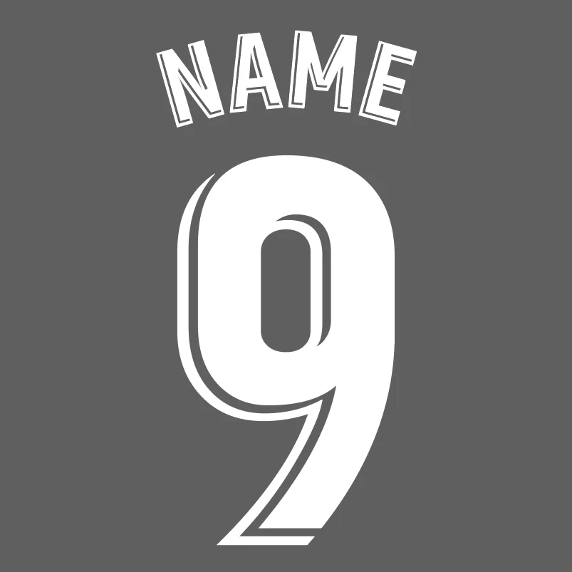 Customize Football Top Quality Nameset Badges DIY Soccer Jersey Namesets  Iron On Football Nameset Patches