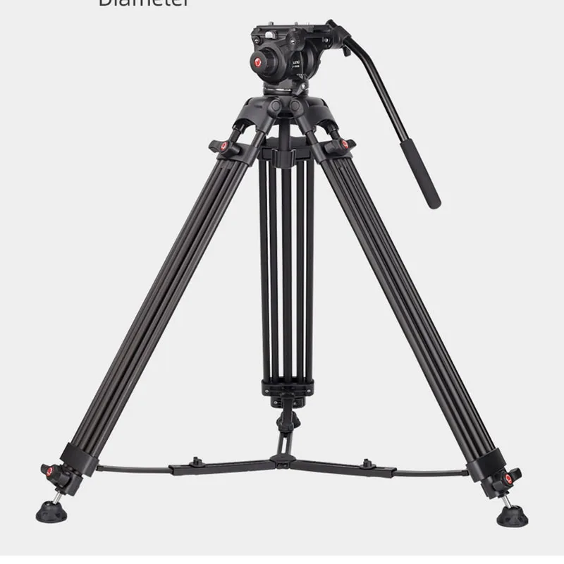 AluminumHeavyDutyFluidHeadTripodAD01forCamcorderDSLRMount