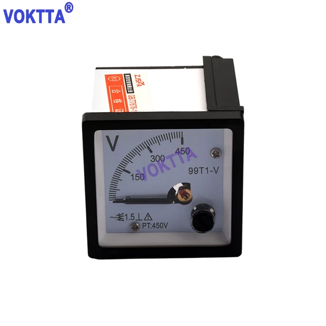 AC Voltmetr Rectangular Analog Panel Voltmeter Analog Panel Meter DC  Voltmeter Pointer Table Square AC Voltmeter - AliExpress