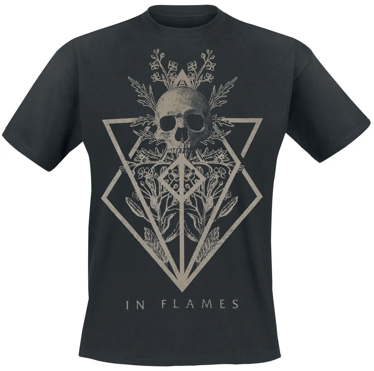 T-Shirt mit Totenkopf-Logo in Flammen für Männer und Frauen, Vintage-Metal-Rock-Band-Grafik-T-Shirt, 100 % Baumwolle, Sommer-Streetwear-Top