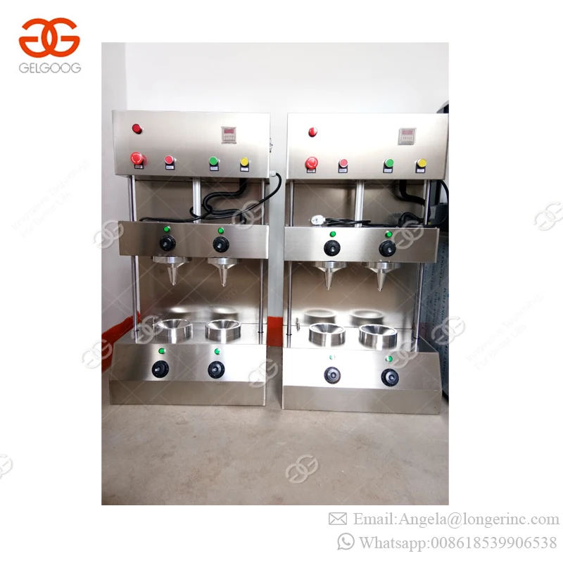 Manual Small Stainless Steel Electric Maquina De Fazer Pizza Cone Baking Making Wafer Kono Pizza Cone Machine