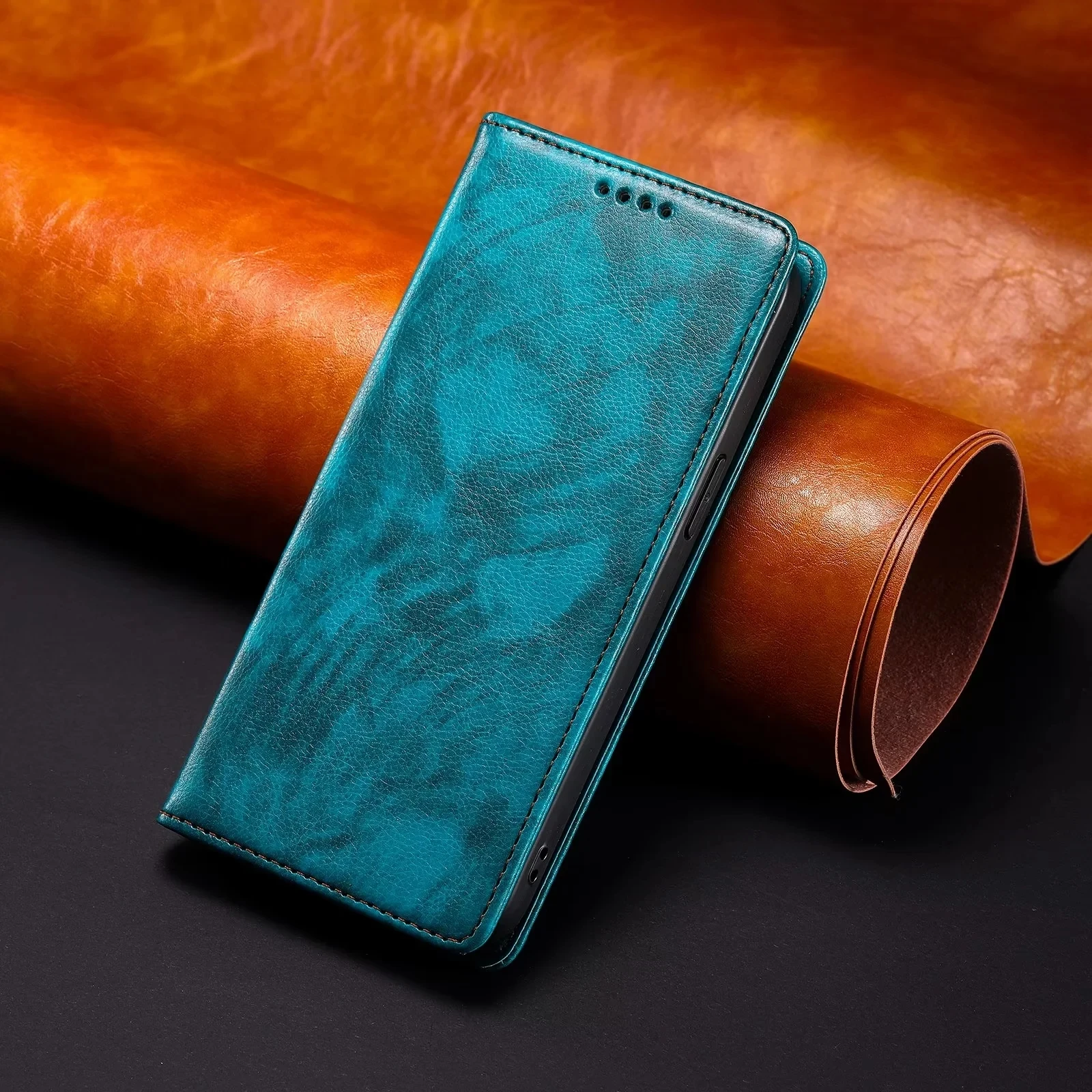 Leather Wallet Magnetic Flip Cover