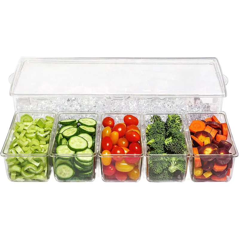 

Creative Nine Grid Plastic Tray Flavoring Fruit Tray Seasoning Box Four Grid Five Grid One Flavoring Bottle Tray