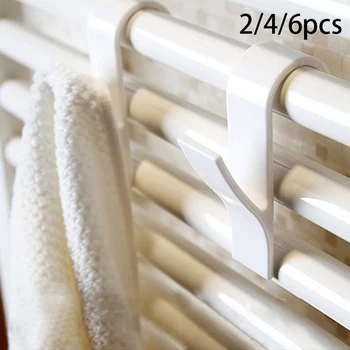 Cintres pour serviettes chauffantes, crochets de radiateur polyvalents pour manteau et vêtements, support pour écharpe, crochet de bain, 2 à 6 pièces 1