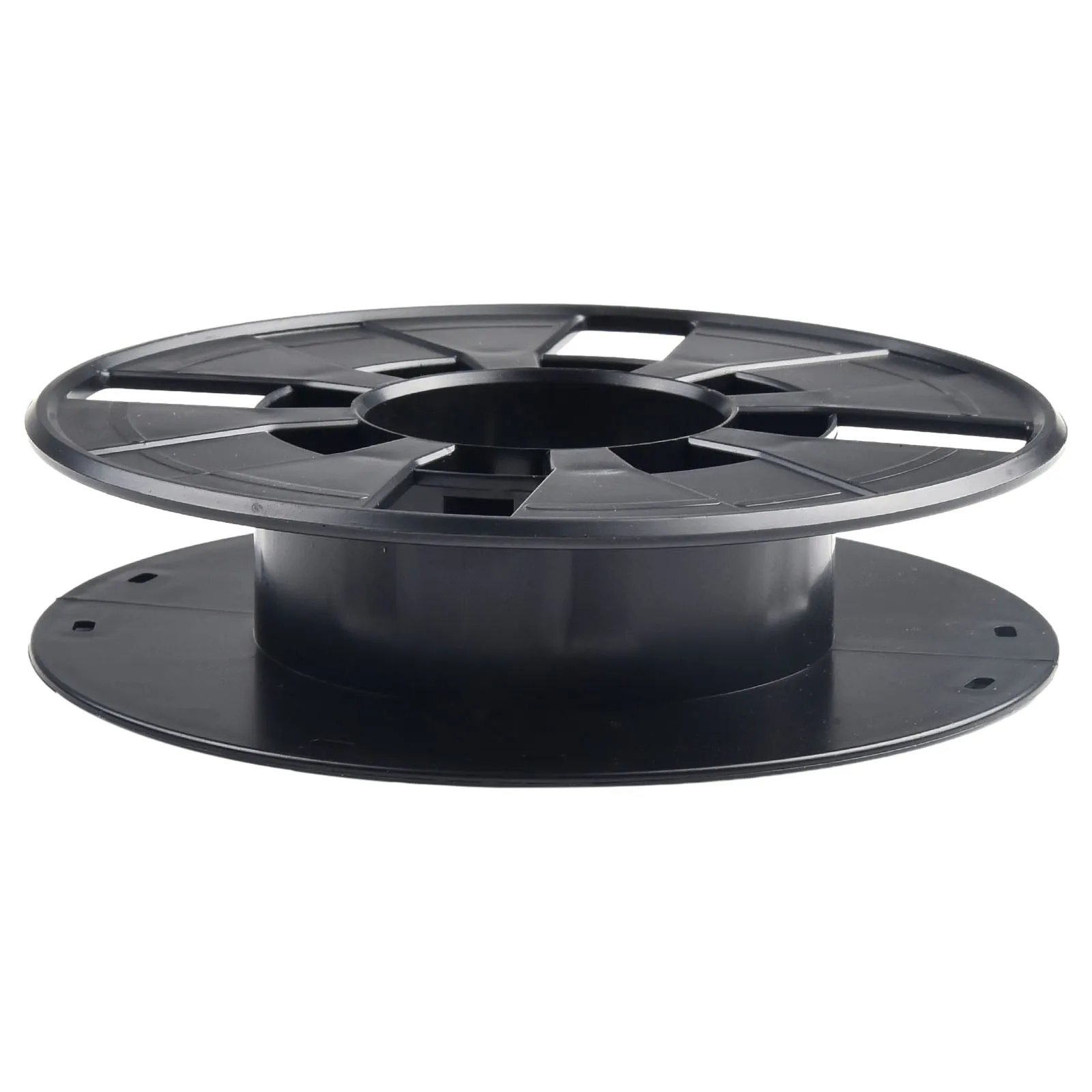 

Empty Cable Wire Reel Drum, Efficient Organizer for Storing Cables, Christmas Lights, and Ethernet Cables Black