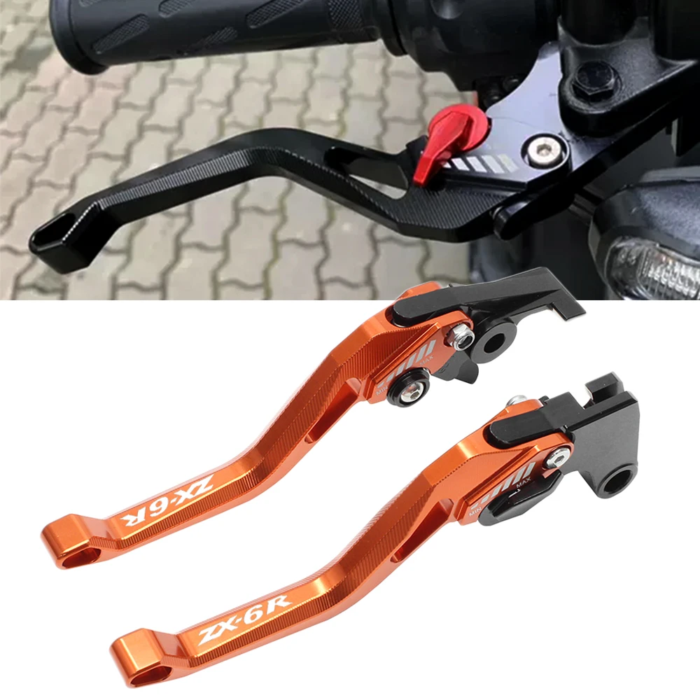 

For Kawasaki ZX 6R ZX6R ZX-6R 1995 1996 1997 1998 1999 Motorcycle Adjustable Brake Clutch Levers Accessories CNC 8 Color