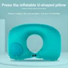 Travel Neck Pillow Comfortable Support Head 360 Degree Traveling Car Airplane Sleeping Head Supportive Press-inflatable Pillow 3