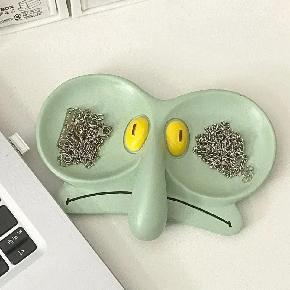 Description Picture 4 of itemSquidward Glasses Organizer Glasses Frames Jewelry Keys Boxes Trays Storage Plates Ornaments Desktop Decoration Office Organizer