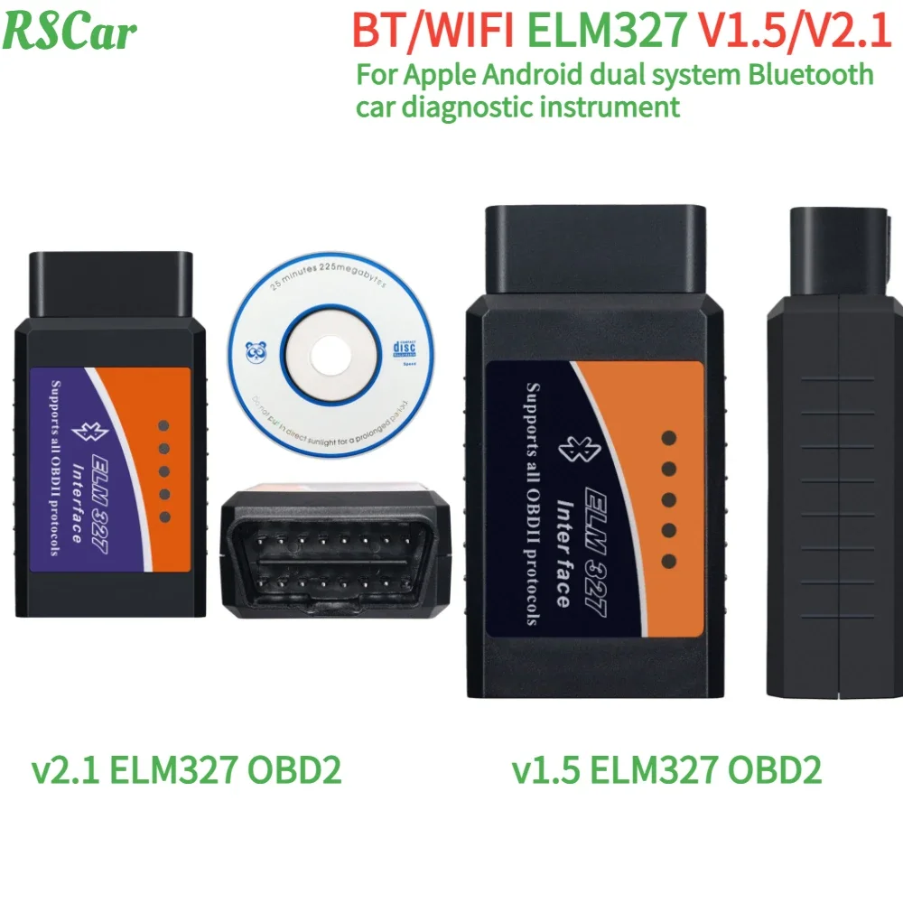 Scanner Obd2 Elm327 Wi-Fi/Bt V1.5 Wifi Obd 2 Rilevatore Automobilistico Bluetooth Wi-Fi 1.5 Ios Lettore Di Codici Strumento Diagnostico Per Auto Andro