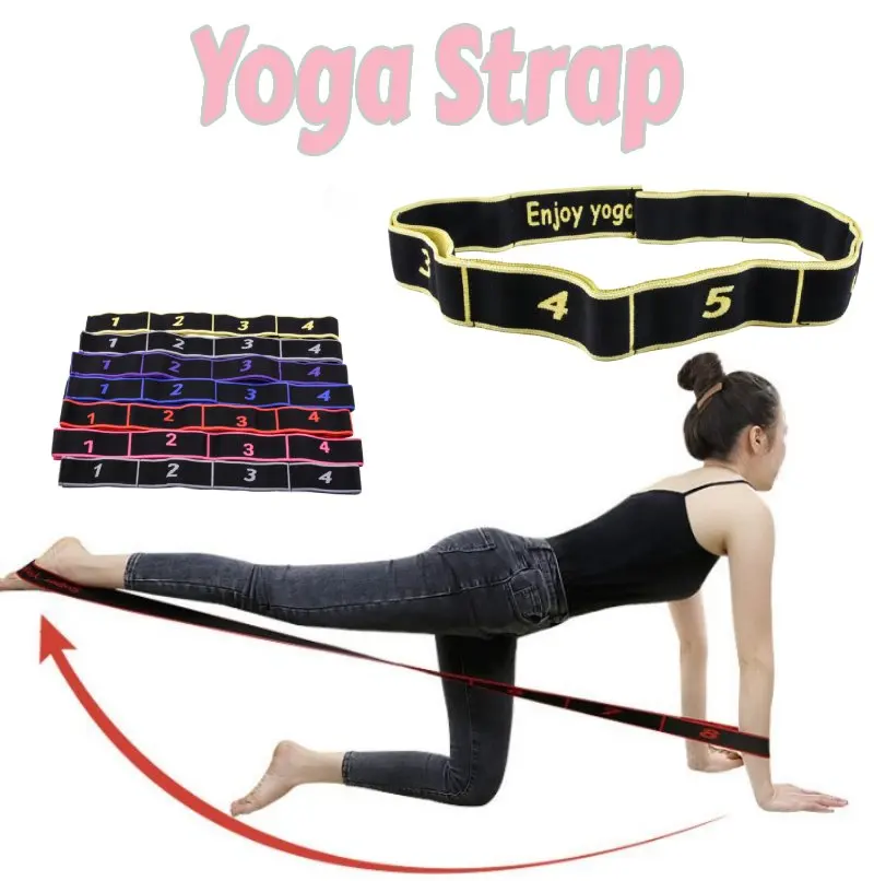 

Yoga Strap Yoga Resistance Band for Fitness Exercise Pilates Flexibility Stretch Belt Exercise Pull Strap Sports Home Workout