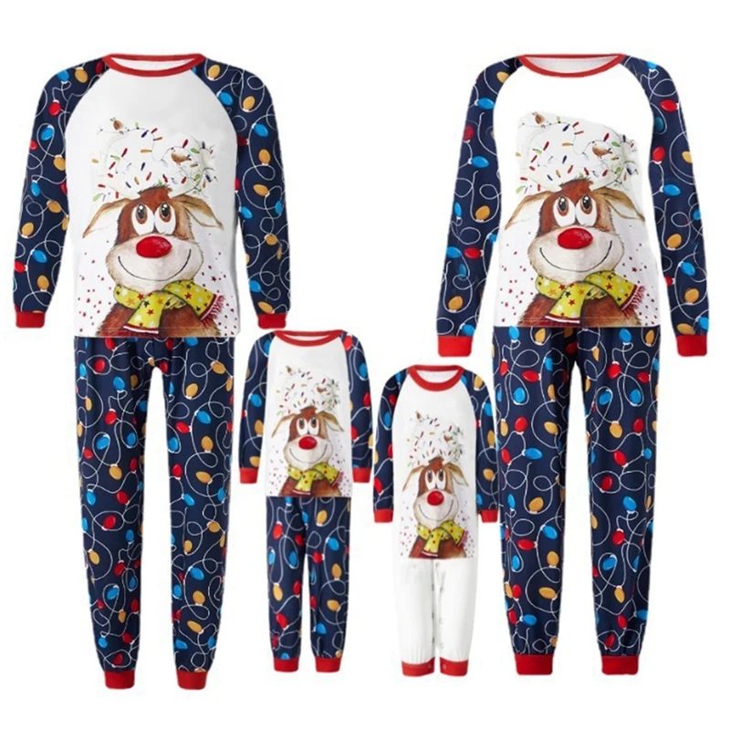 

Christmas Parent-Child Clothing Stylish and unique design Cute Christmas Elk Print Skin-friendly Fit perfectly