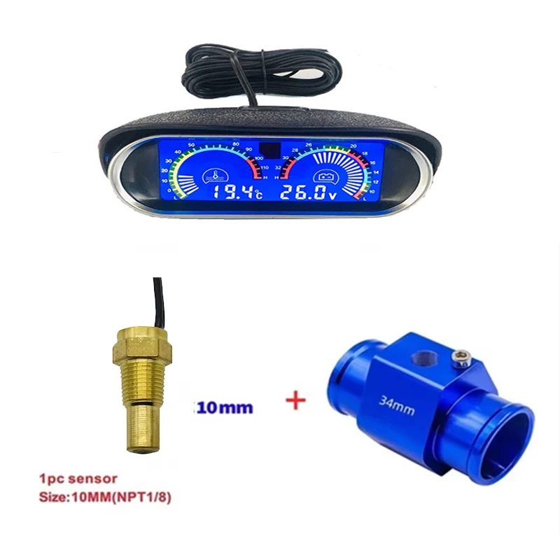 ตัวเลือกสินค้า เครื่องวัดอุณหภูมิน้ำดิจิตอล 24V พร้อมเซ็นเซอร์ 1/8NPT