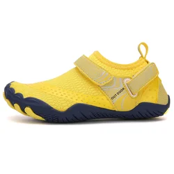 Children's Aqua Barefoot Water Shoes - Lightweight, Non - Slip Summer Beach Sneakers - 26 (A021KID - Yellow)