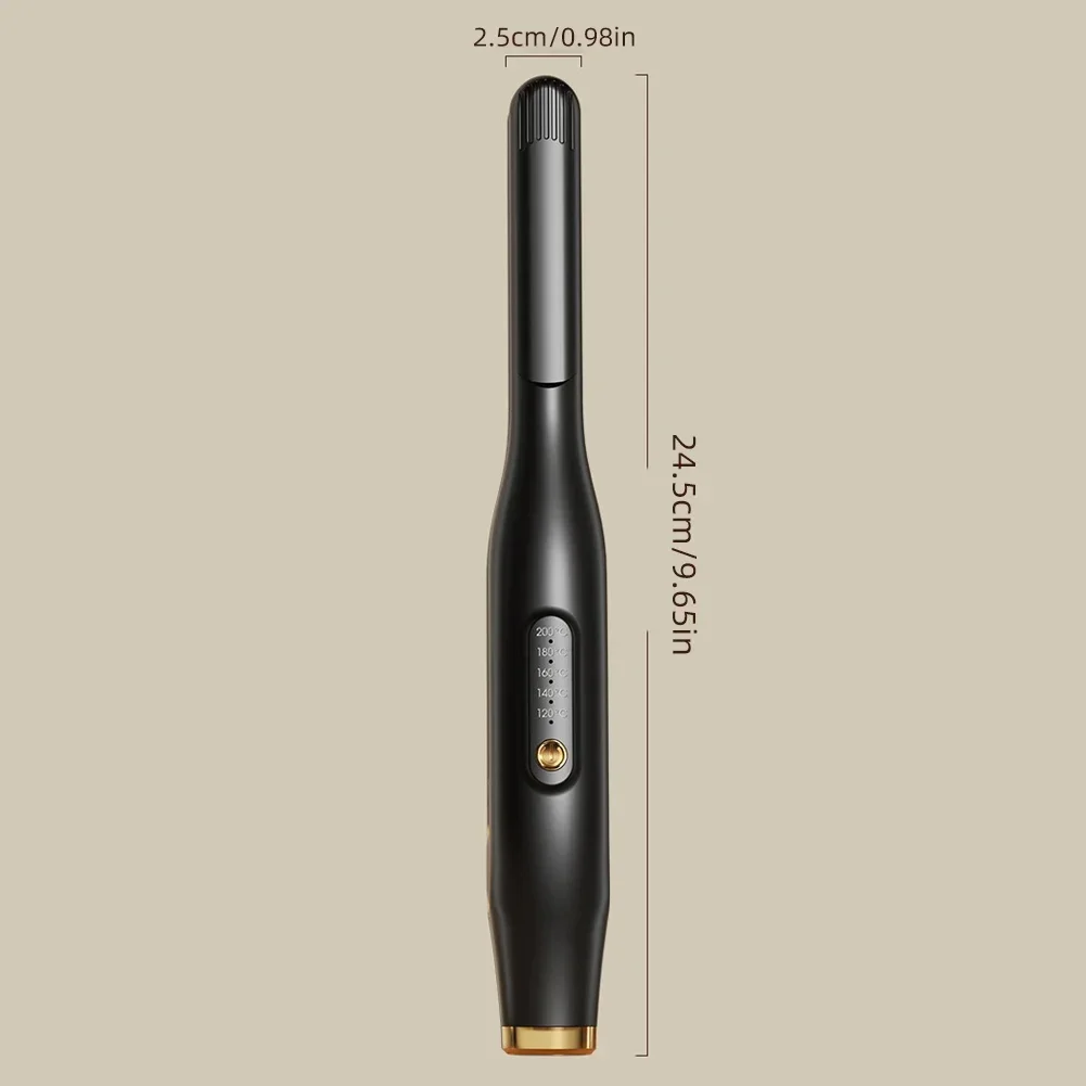 Adjustable Temperature Men Short Hair Splint Curling Iron Dual-purpose Hair Straightener Curling Iron Fluffy Hair Styling Tool 6