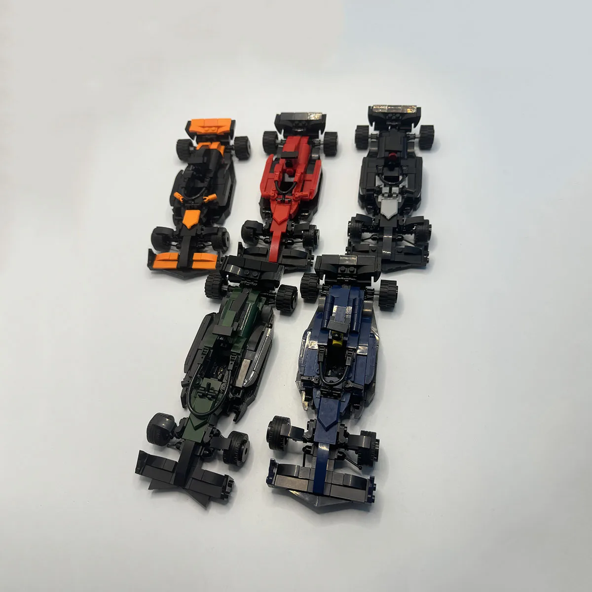 

1507PCS MOC 5 in 1 Set F1 Racing Speed Champions With Stickers Building Blocks DIY Assemble Model Toy Brick Adults Holiday Gifts