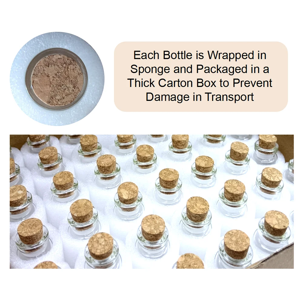 10/20/30ml Glass Bottles Cork Stoppers DIY Decoration Mini Glass Vials Cork Message Bottle Vial Cork Small Bottles